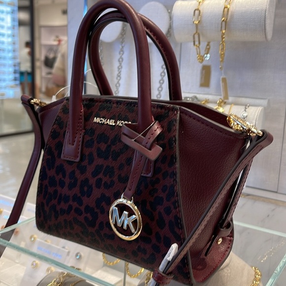 Michael Kors Avril Extra-Small Leather and Suede Satchel Crossbody Exotic Print - Picture 16 of 16